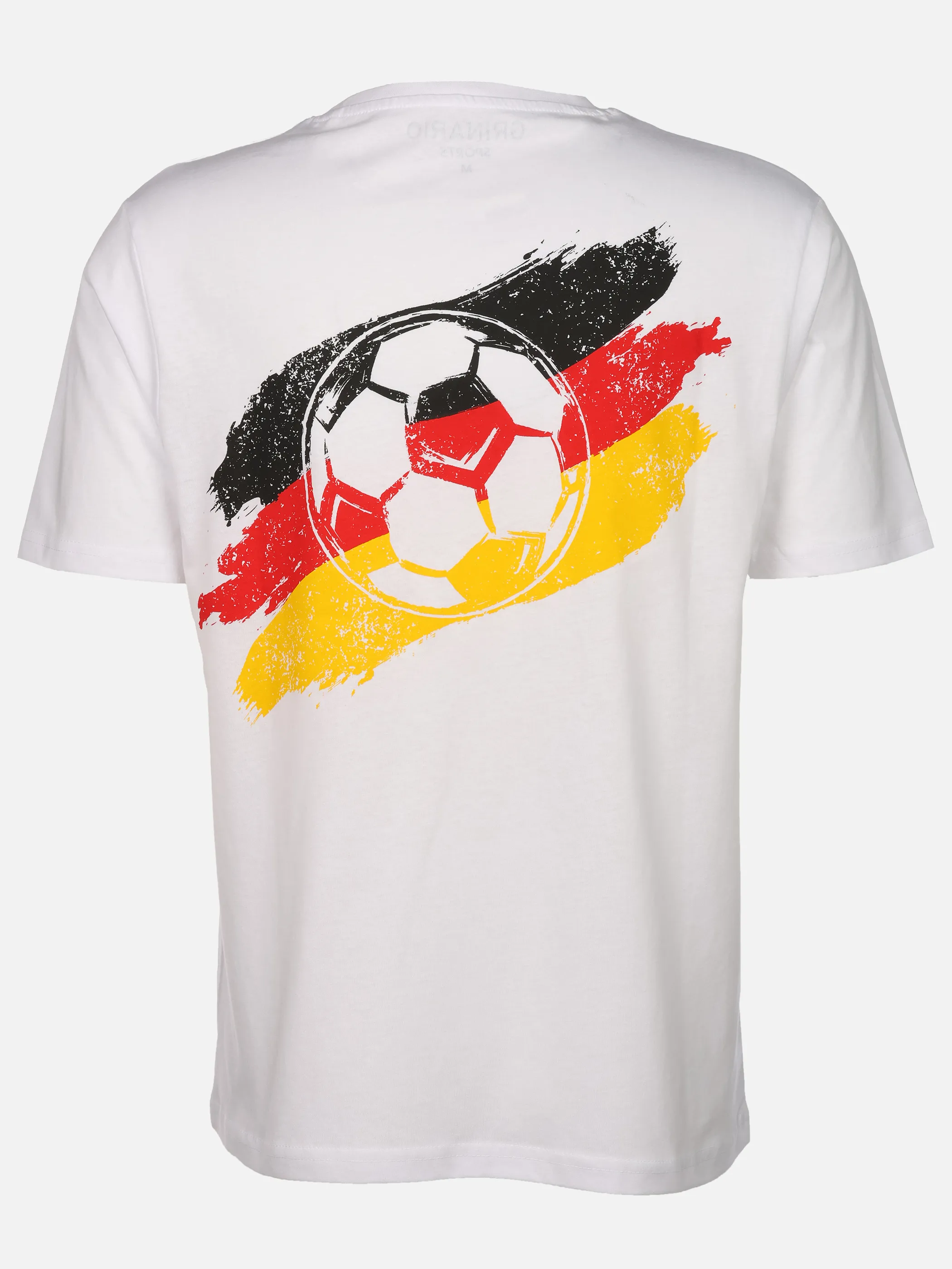 Grinario Sports Unisex Fan T-Shirt WM26, Germany Weiß 927475 WHITE GER 2